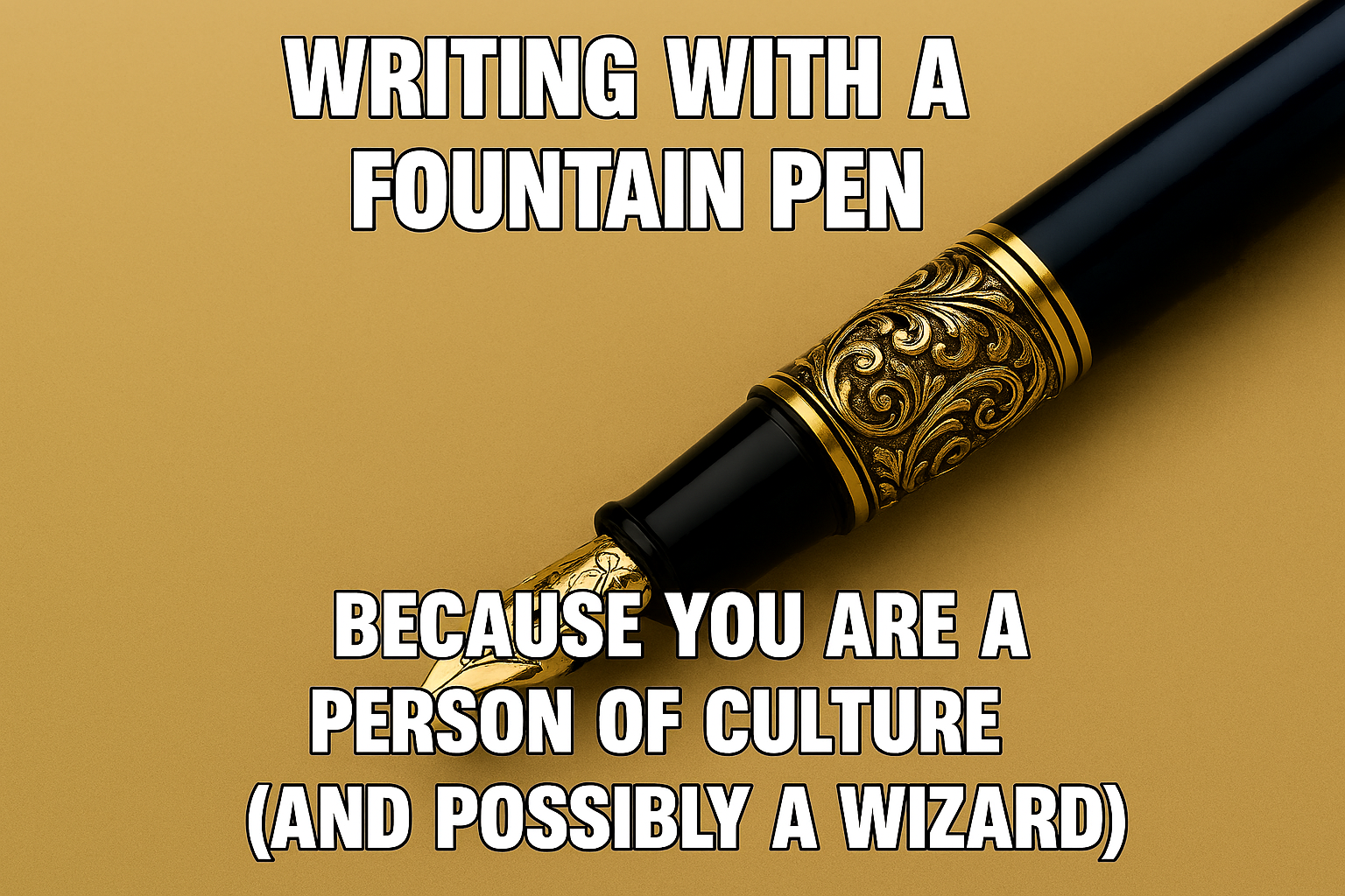 7 Hilariously Convincing Reasons You Should Write with a Fountain Pen