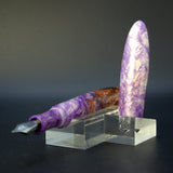 Zoey Bespoke Fountain Pen — Hollow Realms, Relic III:  Emberglass Crown