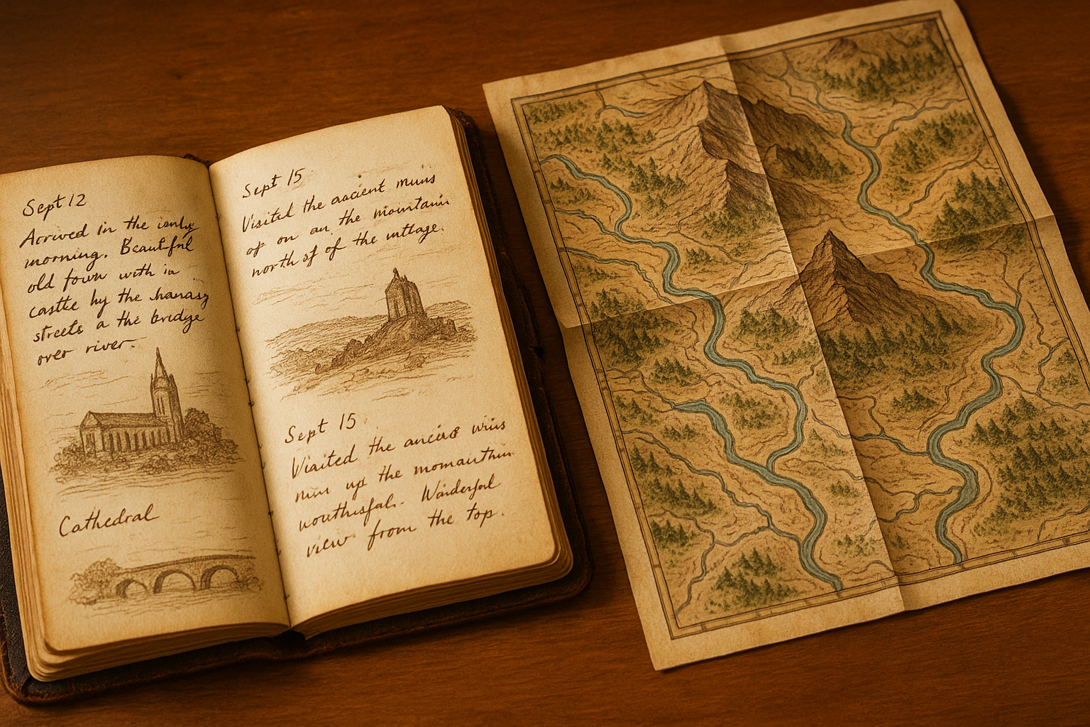 Map and Notebook
