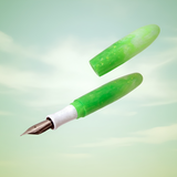 Zoey Bespoke Fountain Pen - Skyfade Series No. 3 – Viridian Echo